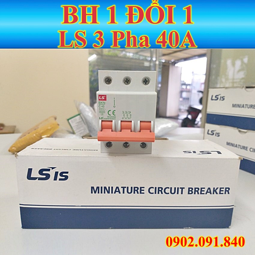 Aptomat 3 pha LS ✴️VIP✴️ attomat LS MCB BKN 3P 16A, 20A, 25A, 40A, 30A, cầu dao tự động, áp tô mát