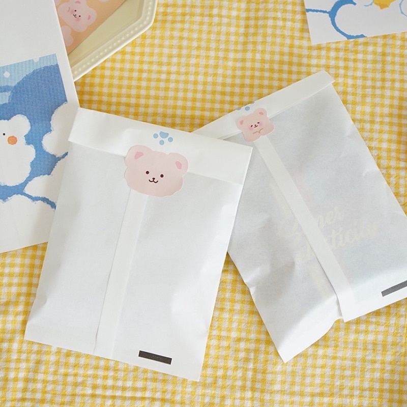 Túi giấy đa dụng bé gấu mochi dễ thương 15x12cm