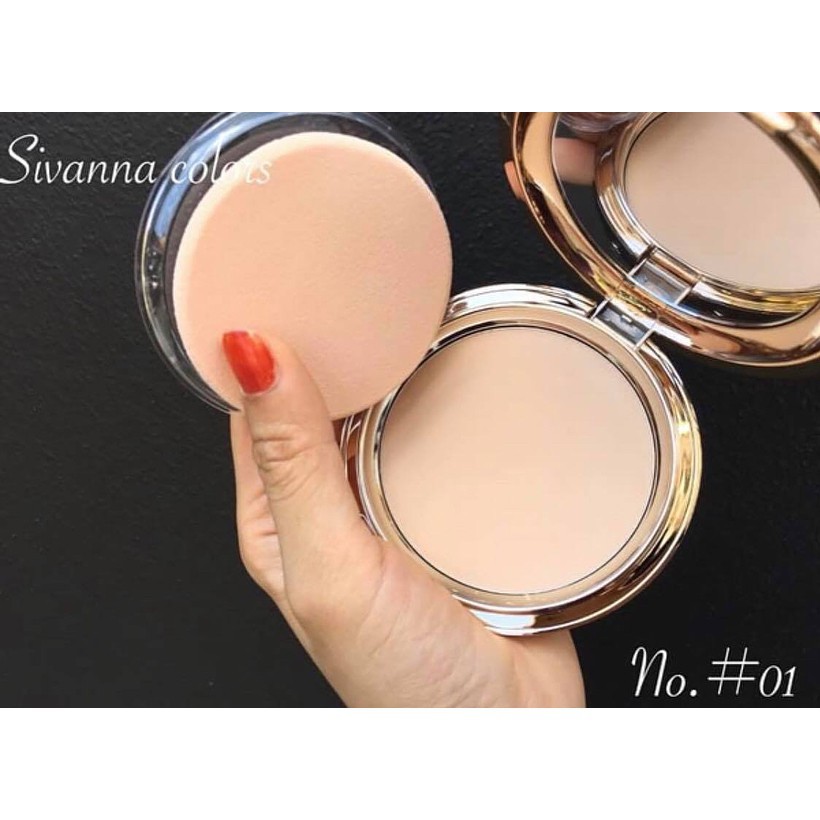 Phấn nén siêu mịn Sivanna Colors kiểm soát dầu với độ che phủ cao-HN082 | BigBuy360 - bigbuy360.vn