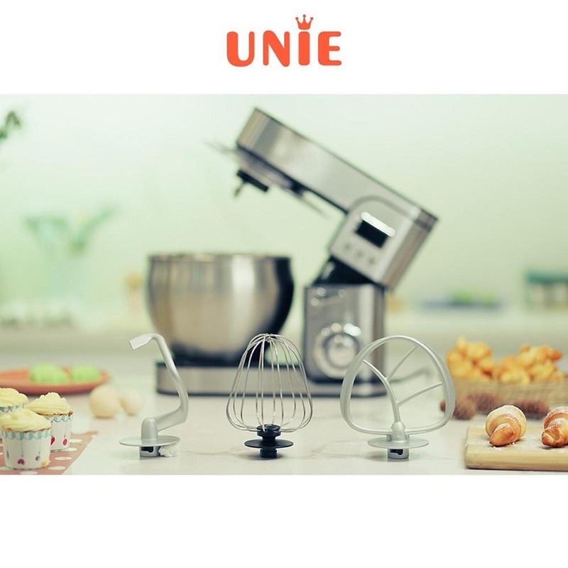 Máy Đánh Trứng và Nhồi Bột unie EM5 8lít (3 chức năng trong 1) Trộn, Đánh, Nhồi Máy nhồi bột EM5 thỏa chí đam mê nội trợ