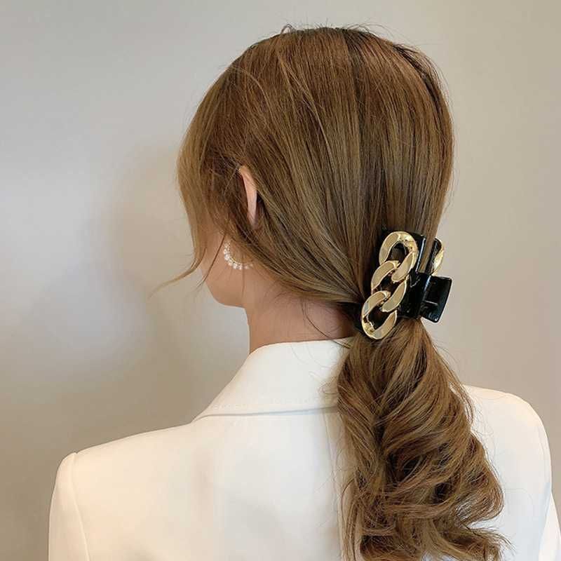 Kẹp tóc càng cua Hàn quốc - Cặp tóc mạ Vàng Hàn quốc cao cấp siêu sang ZaZa.accessories KT0040