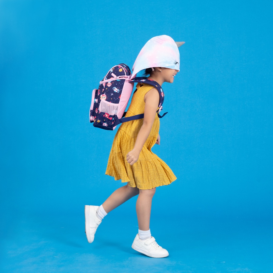 Ba Lô Hoodie Cho Bé CLEVER HIPPO - Kì Lân Ngân Hà Tím BU3106/PURPLE
