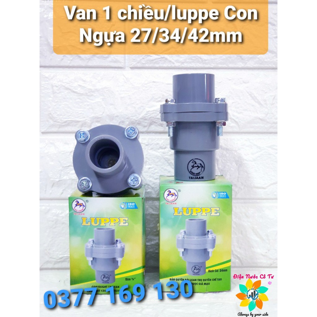Van 1 chiều Luppe Xám Con Ngựa Đài Loan từ phi 27 đến phi 60
