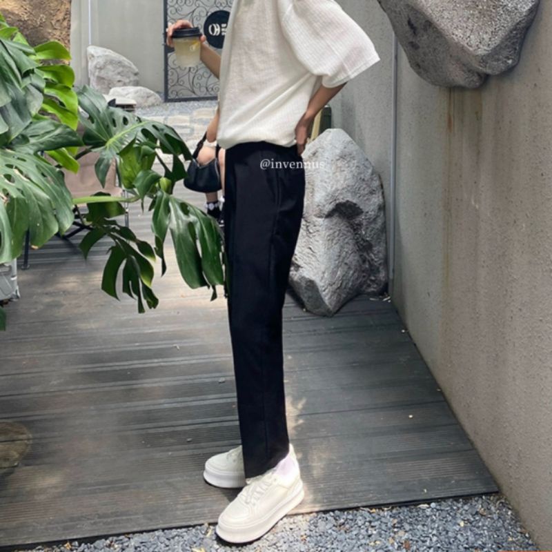 Quần baggy nam MANTINI quần tây ống côn vải hàn cao cấp | designed by VENNI