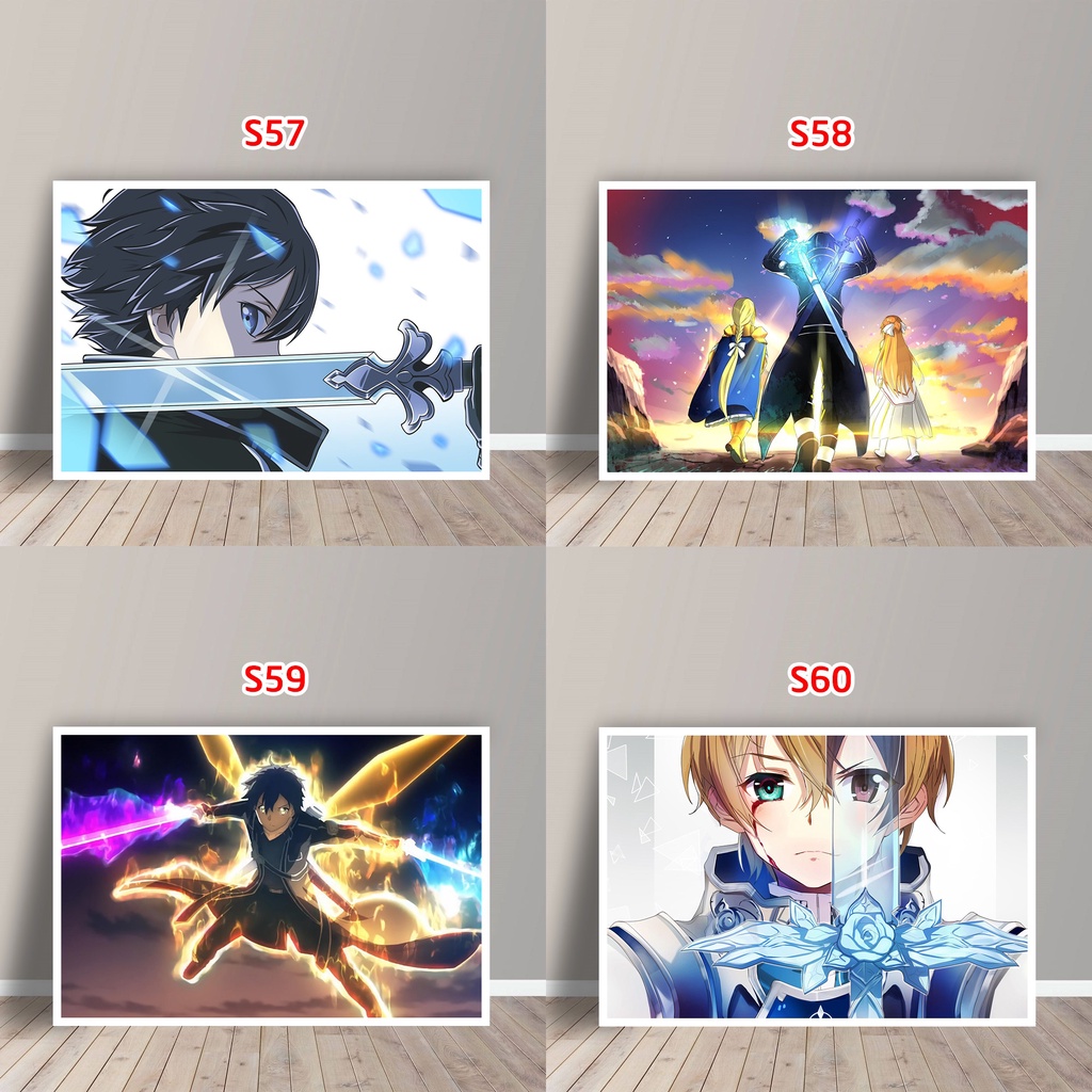 Tấm Postcard Cao Cấp Anime Sword Art Online: Alicization