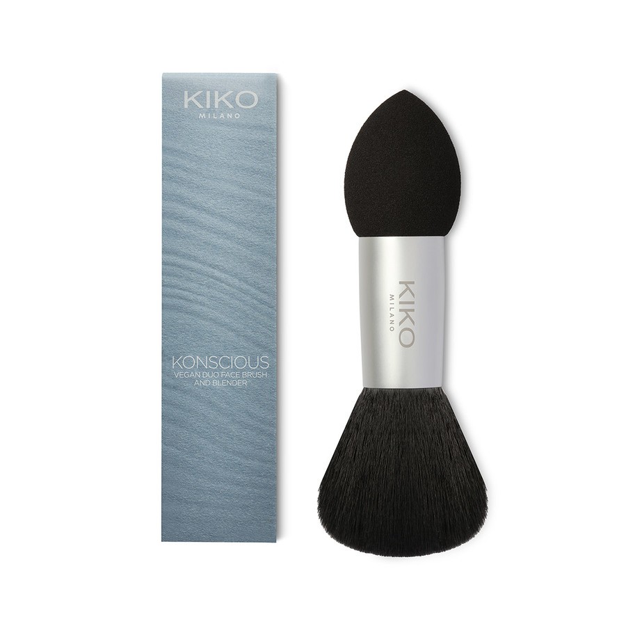 Cọ Trang Điểm 2 Đầu Kiko Konscious Vegan Duo Face Brush And Blender Cọ Phấn Cọ má Hồng Kiko Milano Italy