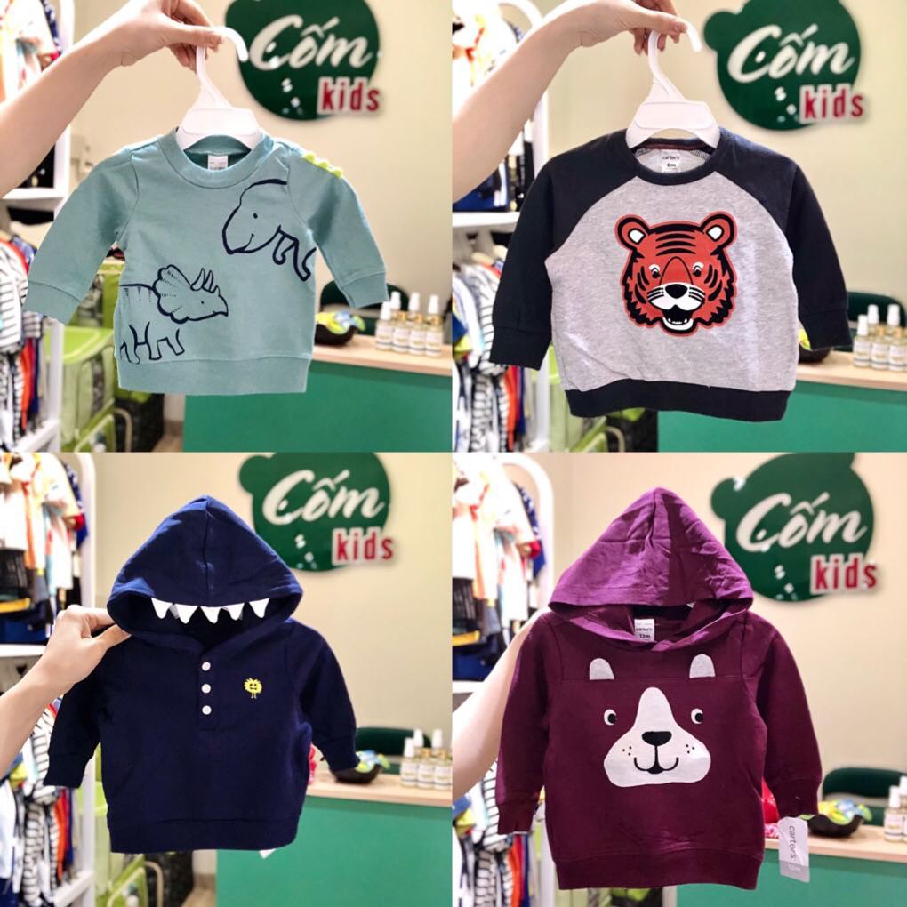 ÁO HOODIE VÀ SWEATER CARTER CHO BOY - CỐM KIDS NT