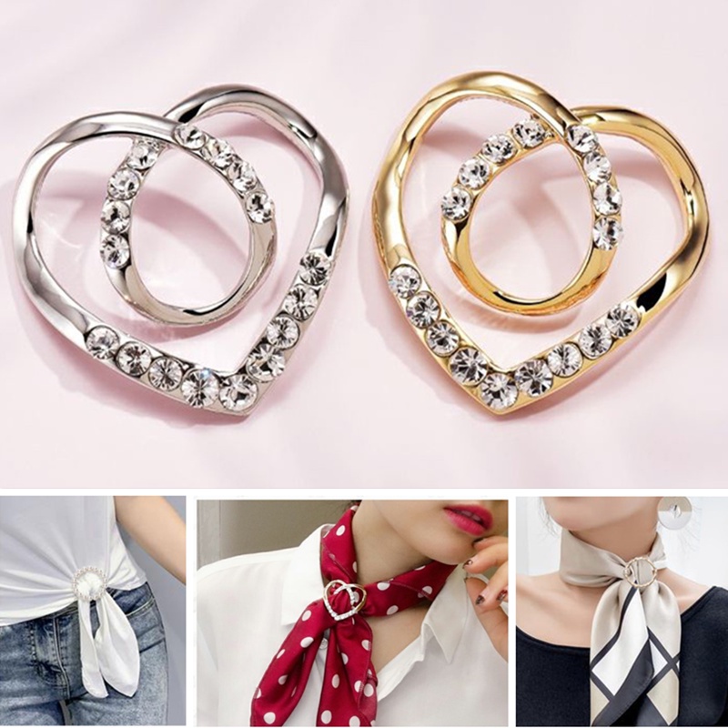 Khóa Thắt Nút Ngọc Trai Thắt Nút Đính Đá Ngọc Trai Chống Rò Rỉ Phụ Kiện Thắt Lưng Cạnh Áo Thun T-shirt