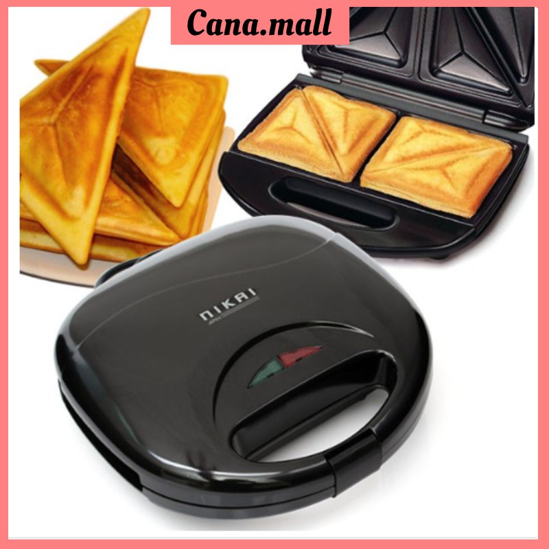 Hotsale Máy nướng bánh mì sandwich hotdog Nikai nhanh gọn tiện lợi có bảo hành
