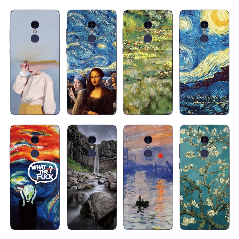 Ốp điện thoại in hình tranh Van Gogh nhiều mẫu mã cho Xiaomi Mi 8 Pro / 8SE /Xiaomi 8 Lite /xiaomi 6X/A2