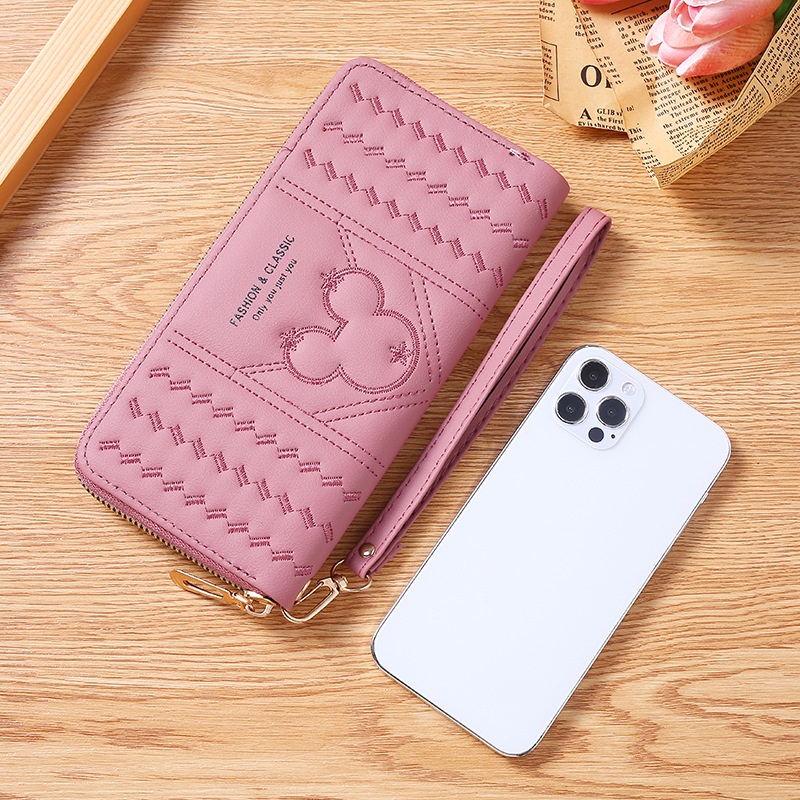 Ví dài nữ Hàn Quốc dễ thương đựng tiền cầm tay nhiều ngăn giá rẻ thời trang cao cấp đẹp hot trend JOLITA VDCT02