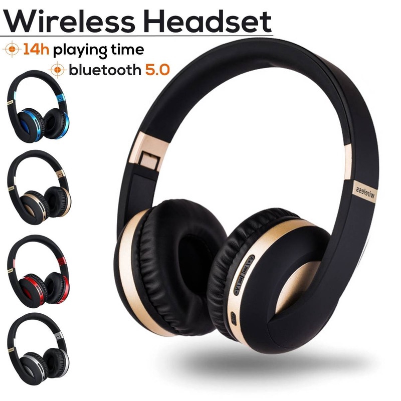 Tai Nghe Bluetooth 5.0 Không Dây Mh4 Có Thể Gấp Gọn Cho Pc Điện Thoại Di Động