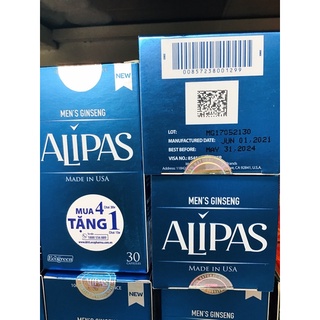 Sâm Alipas platinum 30viên (mẫu mới ,date xa)