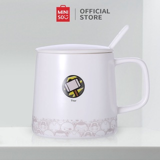 [Mã LIFEHL9 giảm 8% tối đa 100K đơn 250K] Ly sứ Miniso kèm nắp MARVEL 320ml - Hàng chính hãng