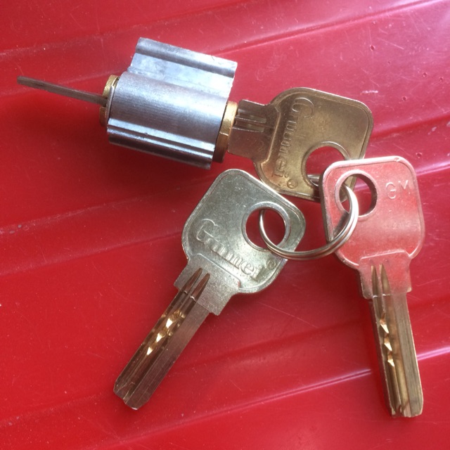 Ruột lõi đồng ổ khoá tay nắm tròn thay thế khi mất hết chìa khoá ( lõi khóa + 3 chìa )