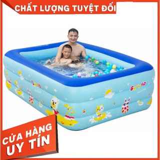 BỂ BƠI PHAO BƠI CHỮ NHẬT CHO BÉ (Gia dụng tiện ích 1102)