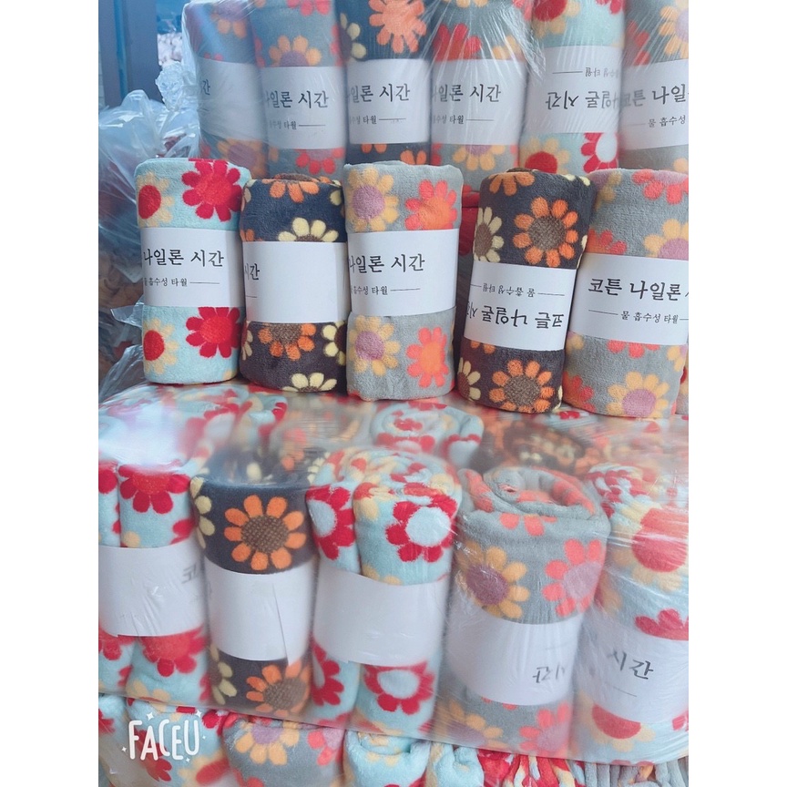Khăn tắm Hàn Quốc siêu thấm hình bông hoa
