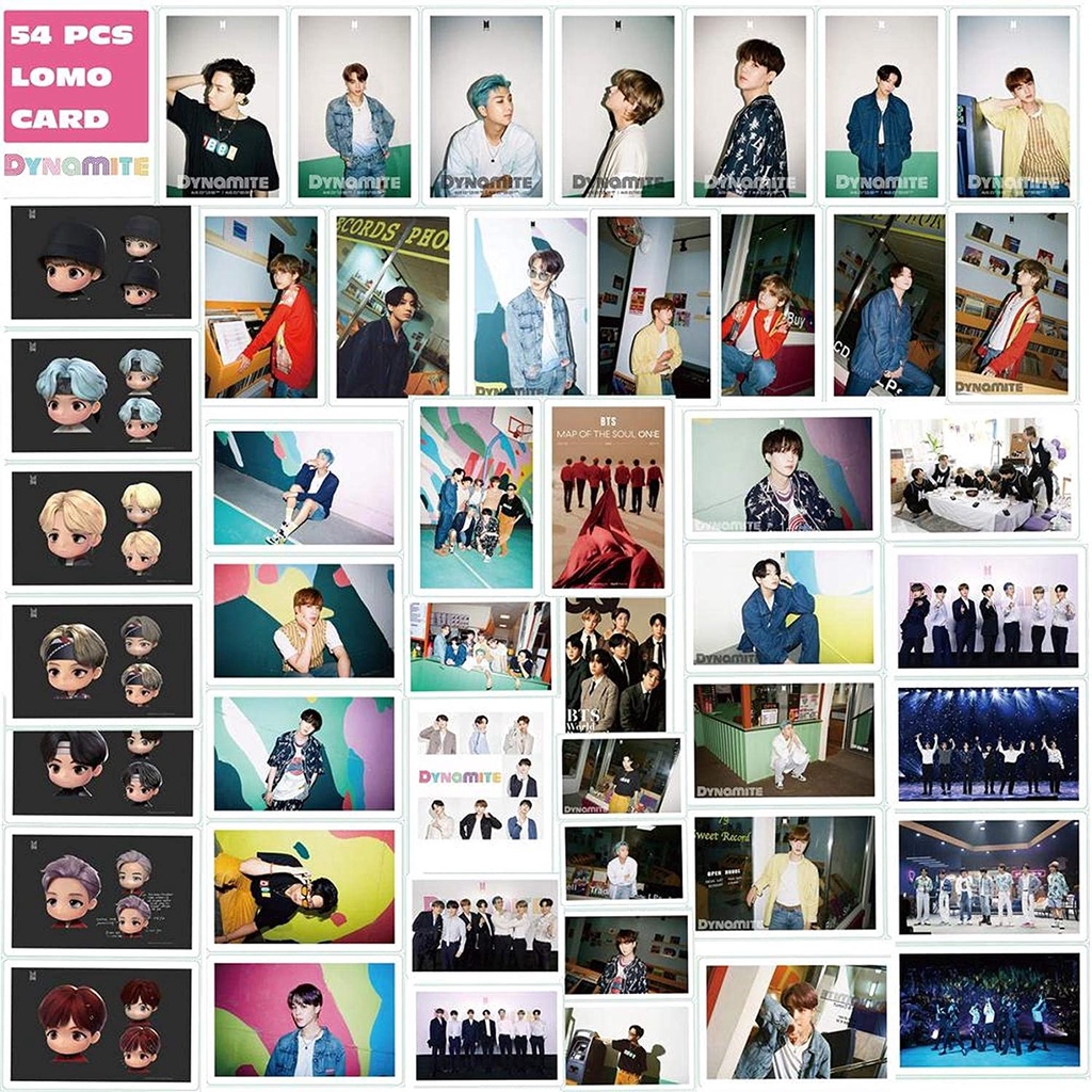 Bộ 3 Album Ảnh 7 Tấm Hình Nhóm Nhạc Bangtan Boys dynamite
