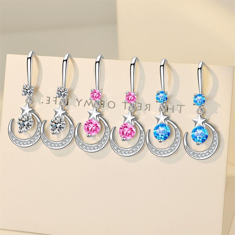 Khuyên Tai Lủng Lẳng Phong Cách Giáng Sinh Hàn QuốcMặt Dây Chuyền Đính Đá