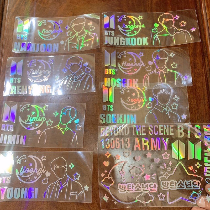 Sticker Hologram BTS BT21
