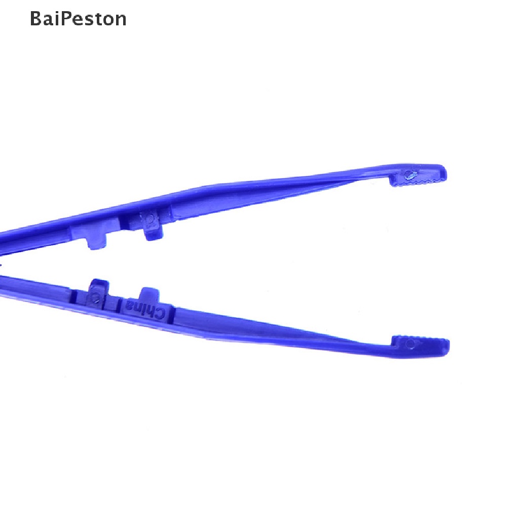 Set 10 Nhíp Y Tế Bằng Nhựa Màu Xanh Dương ♨Nóng Bỏng