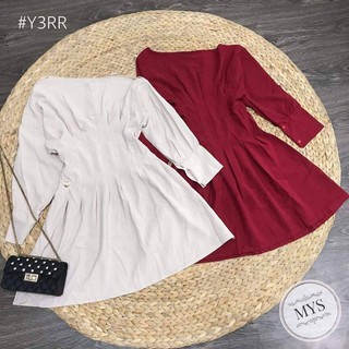 VÁY - ĐẦM LỆCH VAI CHIẾT LI XIẾT EO