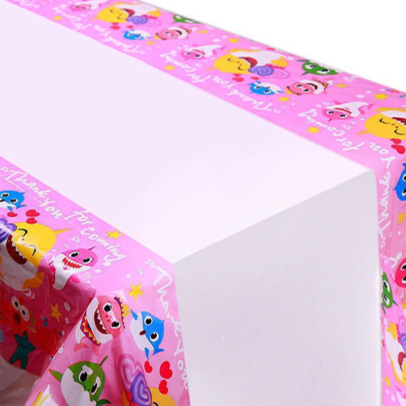 Cốc Giấy Dùng Một Lần Chủ Đề Cá Mập Màu Hồng Trang Trí Tiệc Sinh Nhật Trẻ Em Mới