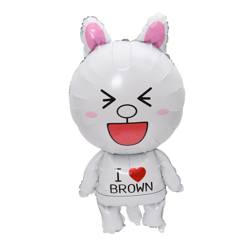 Bong bóng kiếng tráng nhôm hình thỏ cony gấu brown vịt vàng sally