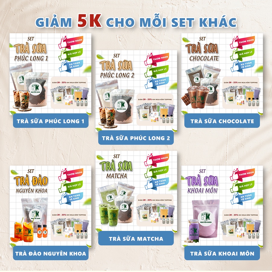 [Mã GROXUAN1 giảm 8% đơn 150K] Set Trà Sữa Phúc Long Tự Pha - Thơm Ngon, An Toàn, Hợp Lý - Shop NGUYENLIEUGIASI.VN | BigBuy360 - bigbuy360.vn