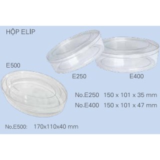 Hộp nhựa mica elip (Đủ kích thước)