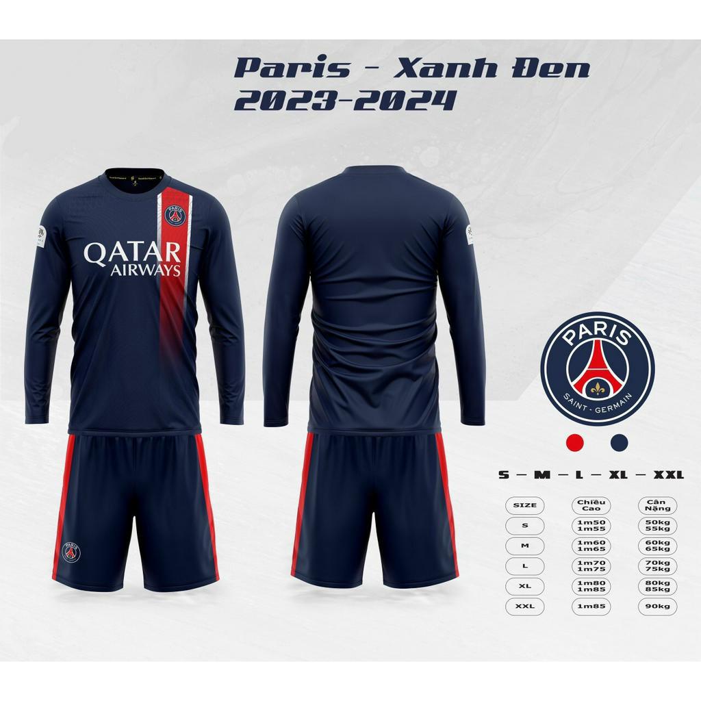 Bộ Quần Áo Đá Banh CLB  PSG PARIS XANH DƯƠNG 2023