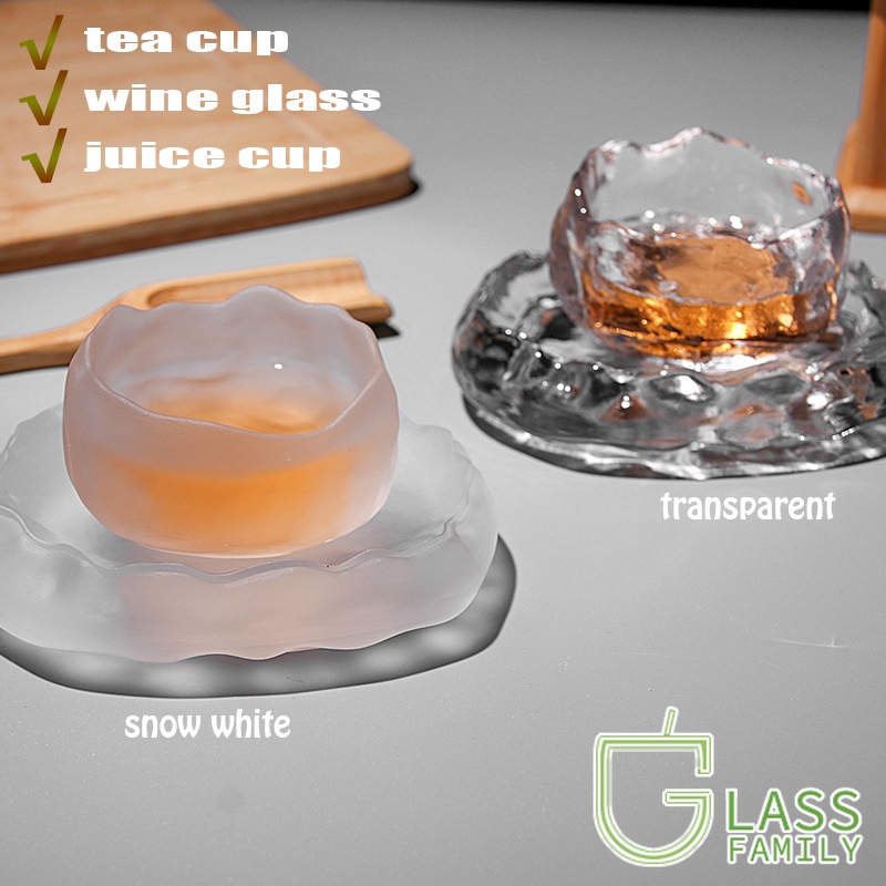 Bộ Cốc Trà Thủy Tinh Cỡ Nhỏ Phong Cách Nhật Bản Sáng Tạo Cho Nữ