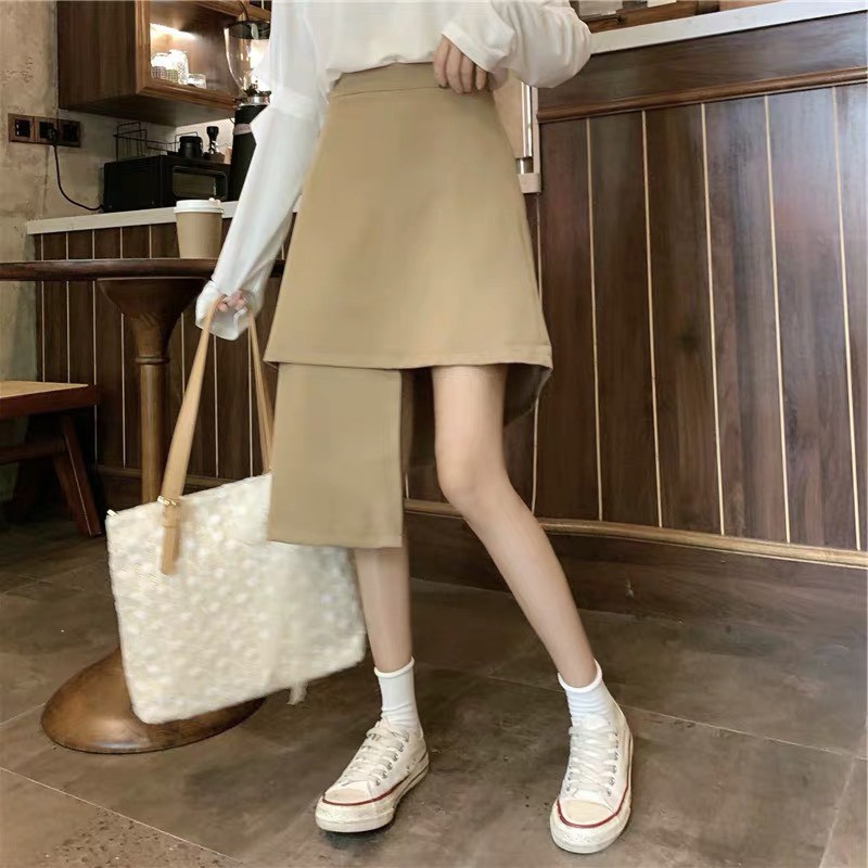 Chân Váy Umi Lệch Tầng 🦋FREESHIP🦋 Váy Nữ Dáng Hàn 2 Tà Cao Thấp | BigBuy360 - bigbuy360.vn