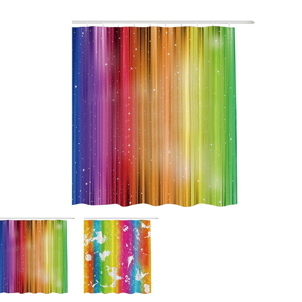 Rèm ngăn phòng tắm 12 khoen in kĩ thuật số