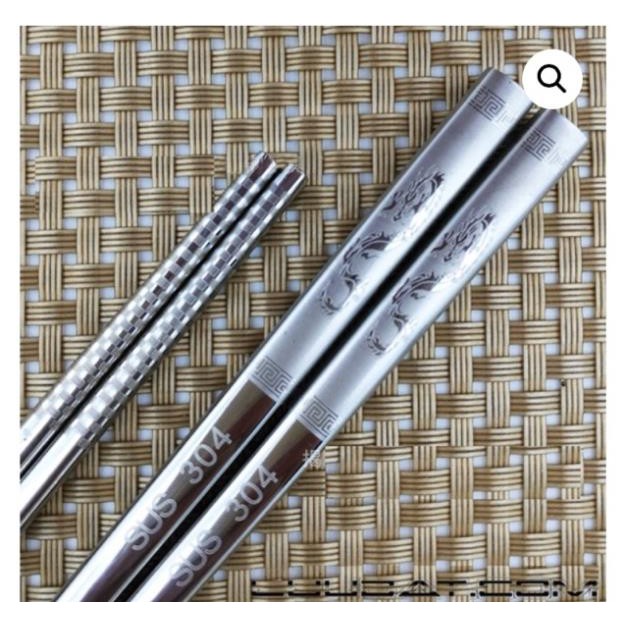 ( hàng loại 1) Đũa inox 304 cao cấp Hàn Quốc(Set 5 đôi)