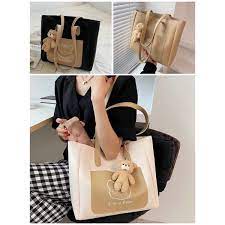 M126- Túi xách nữ công sở da tặng kèm móc gấu size 40cm 3 ngăn 3 màu xinh xin cho nàng-túi tote