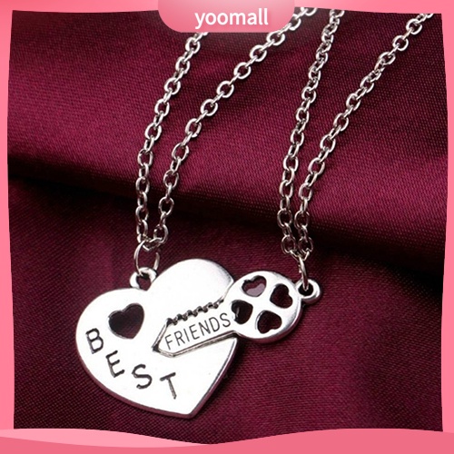 Bộ 2 Vòng cổ Mặt Hình Chìa Khóa Khắc Chữ BFF Best Friend