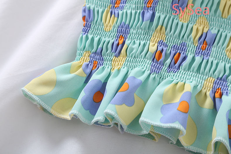 Áo hai dây họa tiết hoa phong cách retro thời trang hè cho nữ