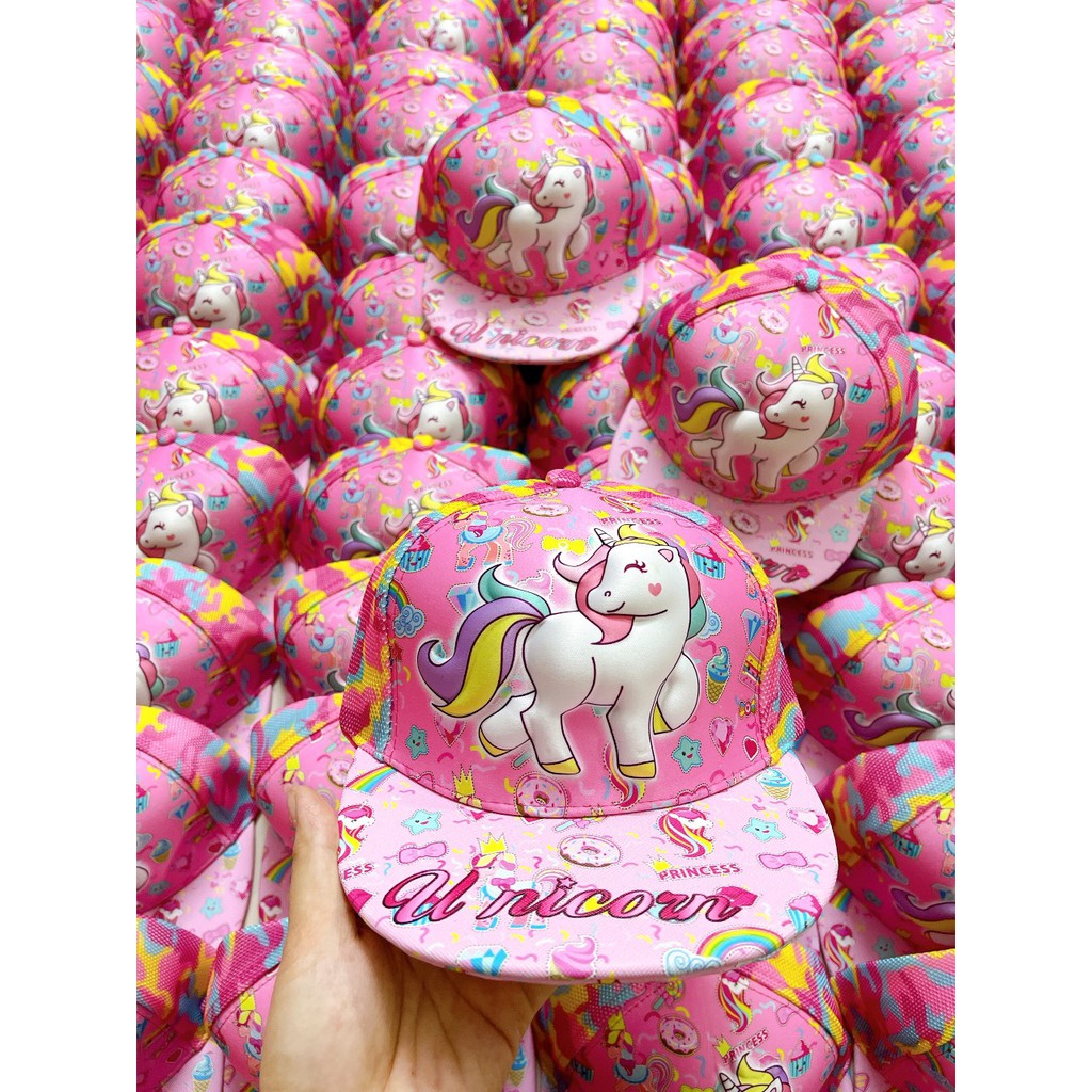 MŨ LƯỠI CHAI UNICORN 3D XUẤT DƯ CỰC XỊN