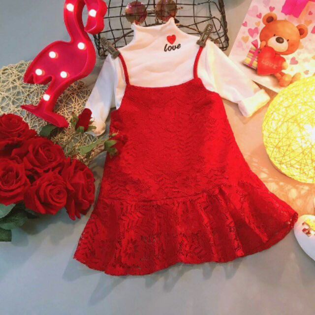 Combo bốn set áo váy love