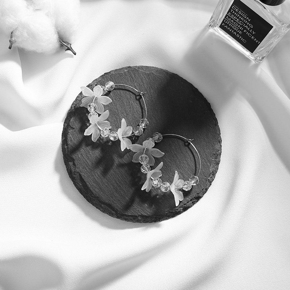 Bông Tai Acrylic Hình Cánh Hoa Xinh Xắn Thời Trang Cho Nữ|Trang Sức Vòng Cổ