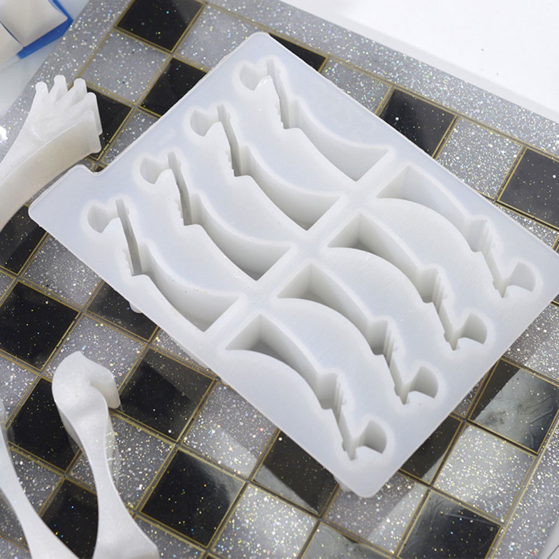 Bộ 2 khuôn làm bàn cờ vua 3D bằng resin epoxy tiện dụng