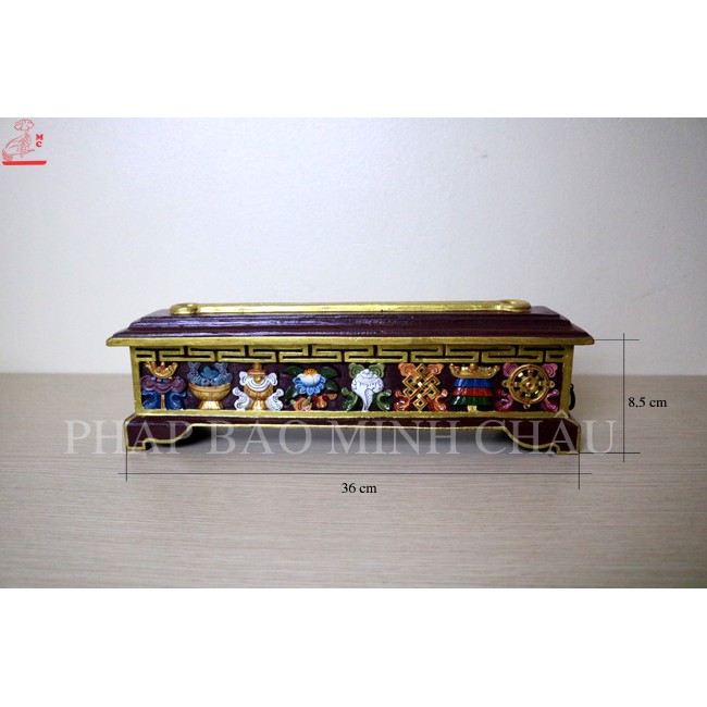 LƯ XÔNG 8 CÁT TƯỜNG GỖ NEPAL (18CM - 28CM - 36CM)