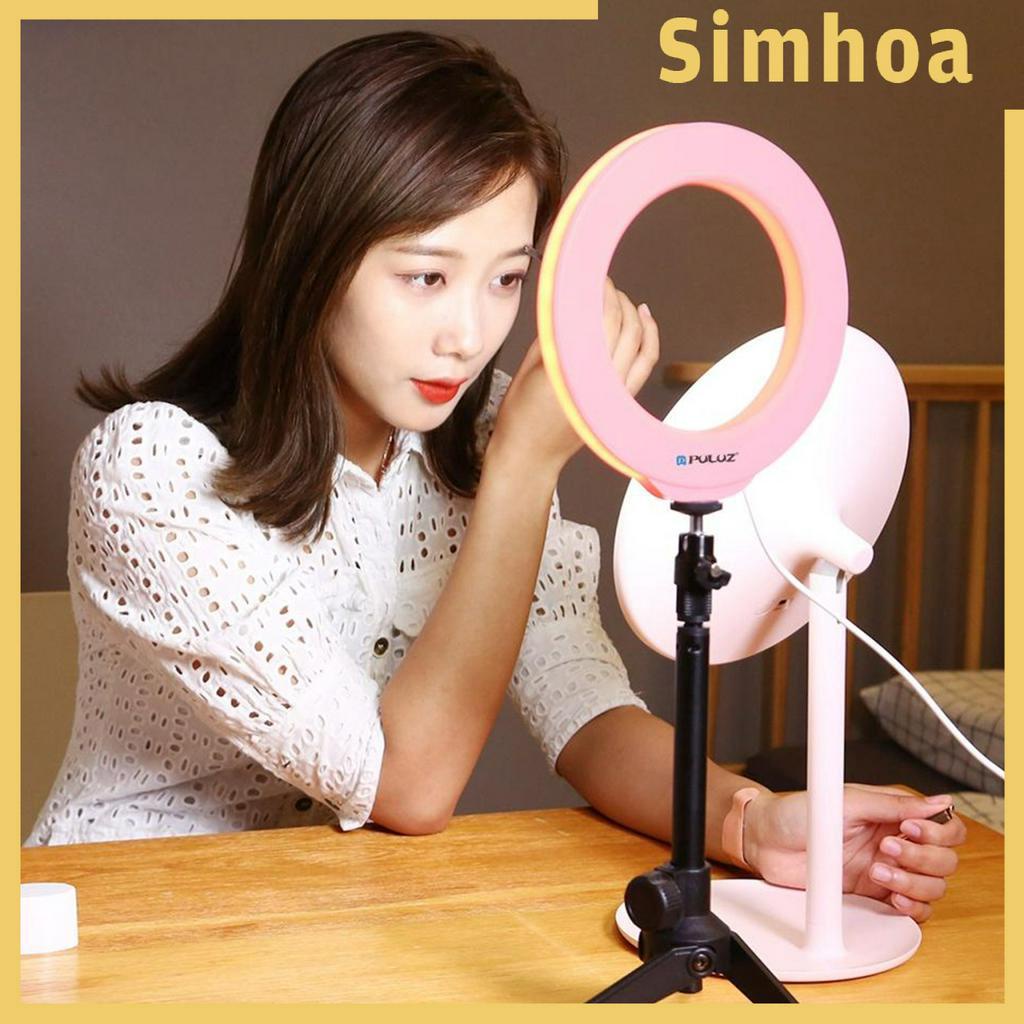 Vòng Đèn Led Chụp Ảnh Selfie Ba Màu Có Cổng Sạc USB