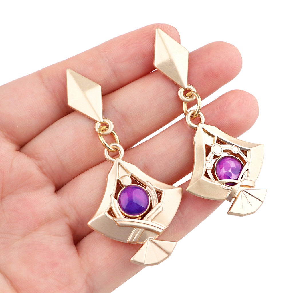 Bông Tai Bằng Hợp Kim Họa Tiết Anime Yae Miko Vision Dành Cho Nữ