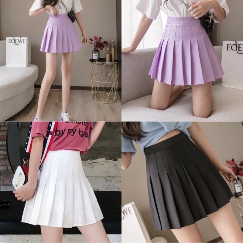 CHÂN VÁY SKIRT TENNIS XẾP LY TÍM MỘNG MƠ