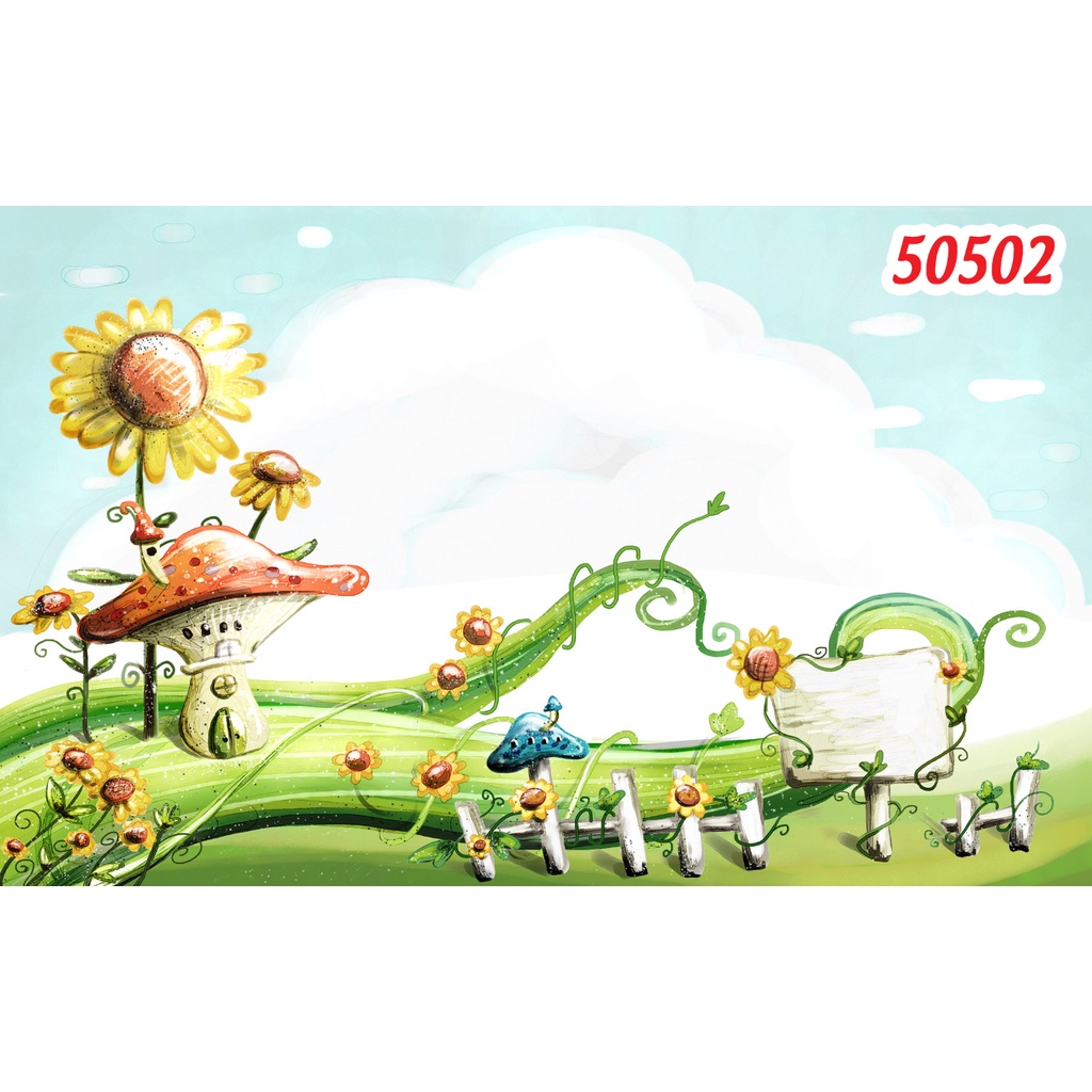 Tranh 3D Dán Tường Phòng Trẻ Em Nhiều Chủ Đề Nhiều Kích Thước