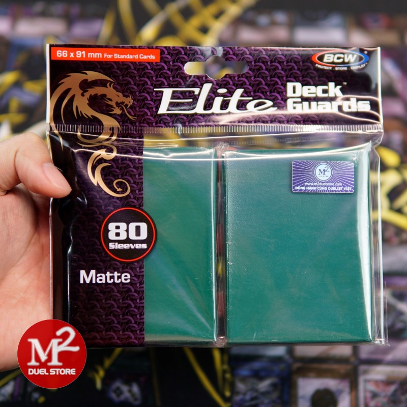 Bọc bài dành cho thẻ bài Pokemon Yugioh Standard size BCW Elite MATTE 80 cái - Nhập khẩu từ USA