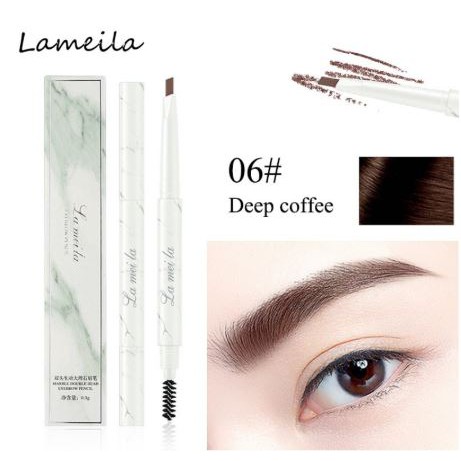 (hàng Mới Về) Chì Kẻ Lông Mày Hai Đầu Vỏ Họa Tiết Đá Cẩm Thạch Lml-lameila 801 | BigBuy360 - bigbuy360.vn