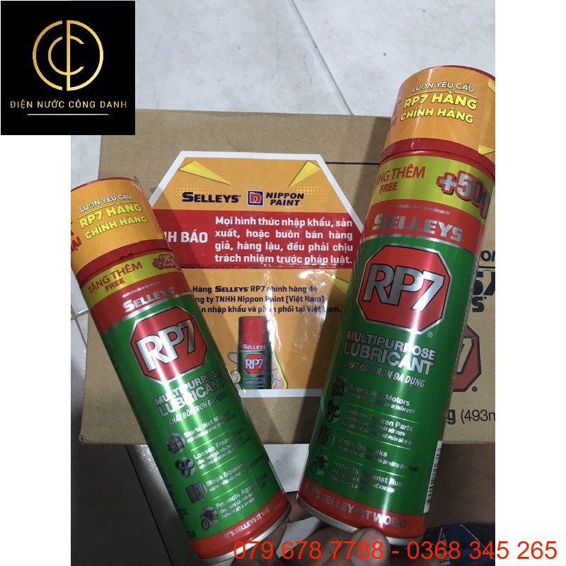RP7 chất bôi trơn đa dụng Thái( chính hãng)247ml vs 493ml